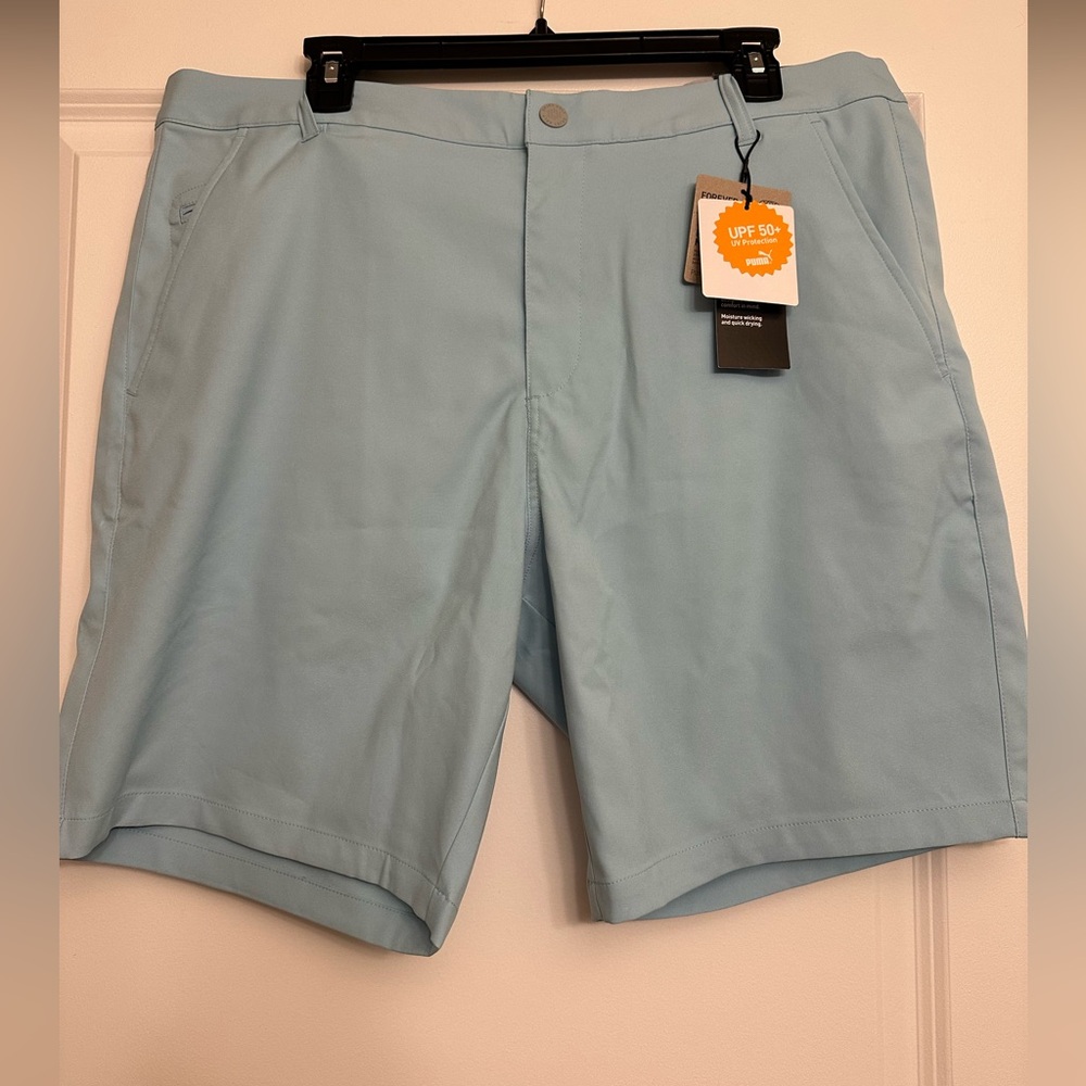 Puma Golf Shorts Dealer Elevated Style Color Aqua